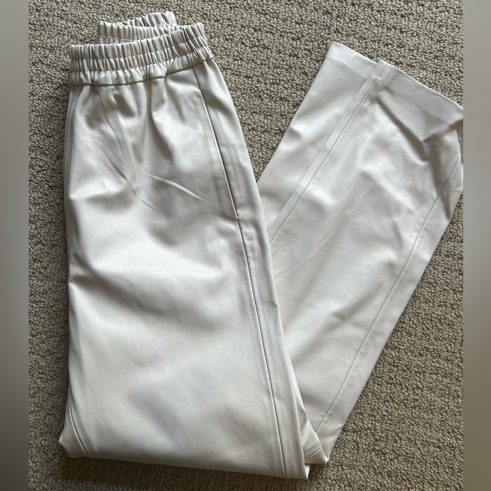 7 For All Mankind Faux Leather Joggers